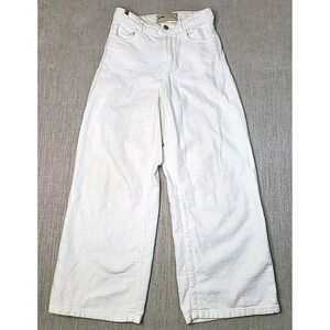 Atelier Notify Silene Pants Women's 28 White Wide Leg Made‎ in Italy High Rise